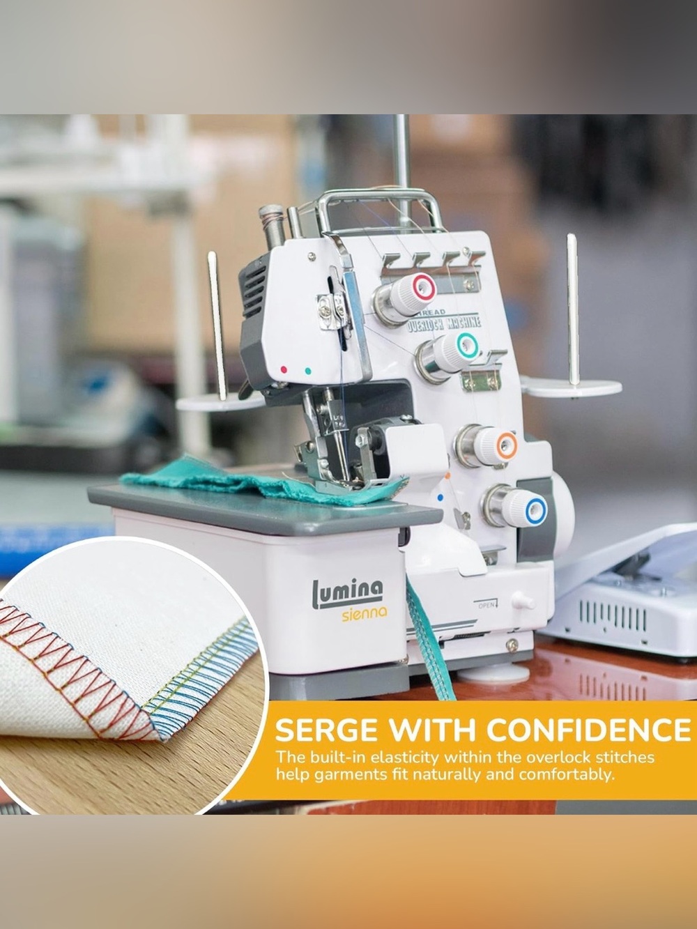 4 Thread Overlock Machine Serger Sewing Machine - Picture 9 of 11
